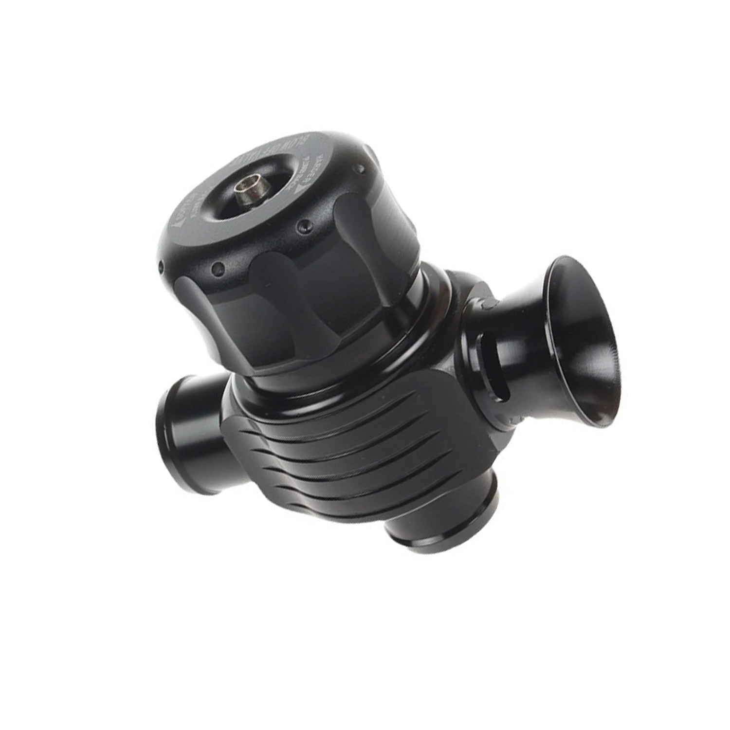 25mm デュアルポート ブローオフバルブ BOV ダンプバルブ SUV車および車両用 ブラックアルミニウム ユニバーサル ターボチャージャーベントキット