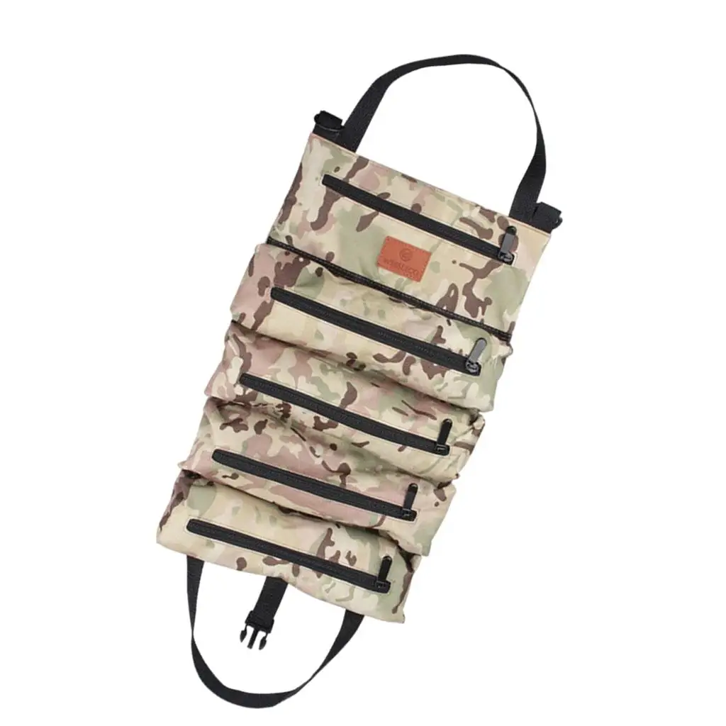 

Roll Up Tool Bag Oxford Cloth Portable Ratchet Camping Tool Case Wrench Holder Tool Pocket Hardware Electrical Tool Bag