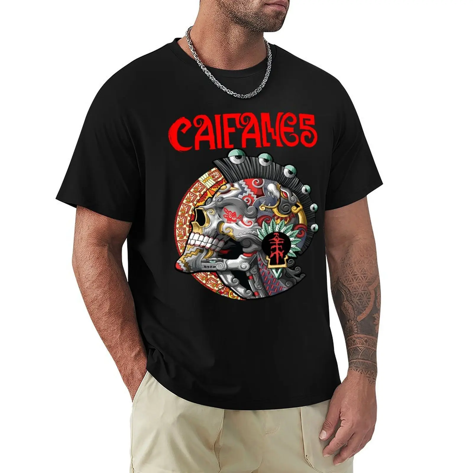 

Calavera Punk Caifan T-Shirt blue lock boys animal print men graphic t shirts