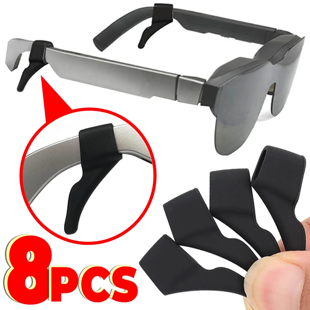 Silicone Anti-Slip Elastic Eyeglass Holder for Thunderbird/Leqi/Xiaomi/Meta /Xreal/VITURE Smart Glasses Retainers Ear Hook Grip