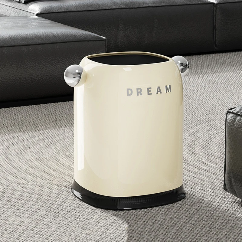 Large Capacity Trash Can Bathroom Separate Litter Bins Indoor Plastic Drying Wastebasket Bedroom Waste Cleaner Dump Collector