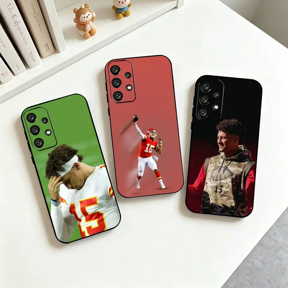 

1PC P-Patrick Mahomes Phone Case For Samsung S25,S24,S21,S22,S23,S30,Ultra,S20,Plus,Fe,Lite,Note,10,Black Cover