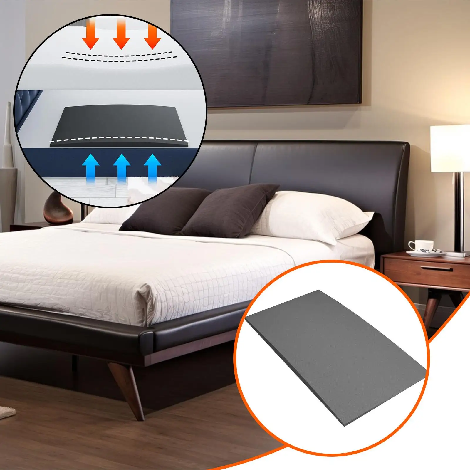 

Supportive Under Mattress Board for Sinking Beds Sponge Stability Enhancer Bedroom Living Room Hotel