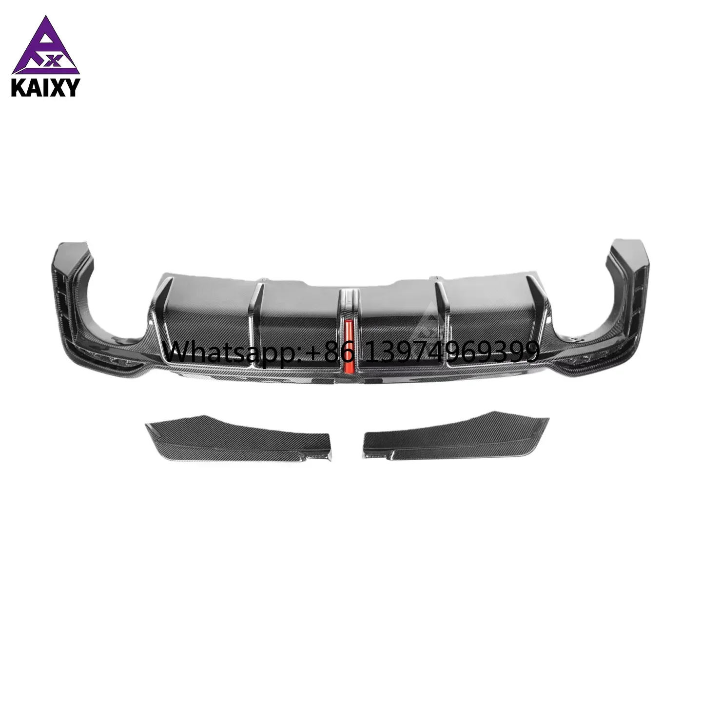 Diffuser With LED Light for Audi RS5 2020+ KB Style Aero Kit Rear Bumper Splitter