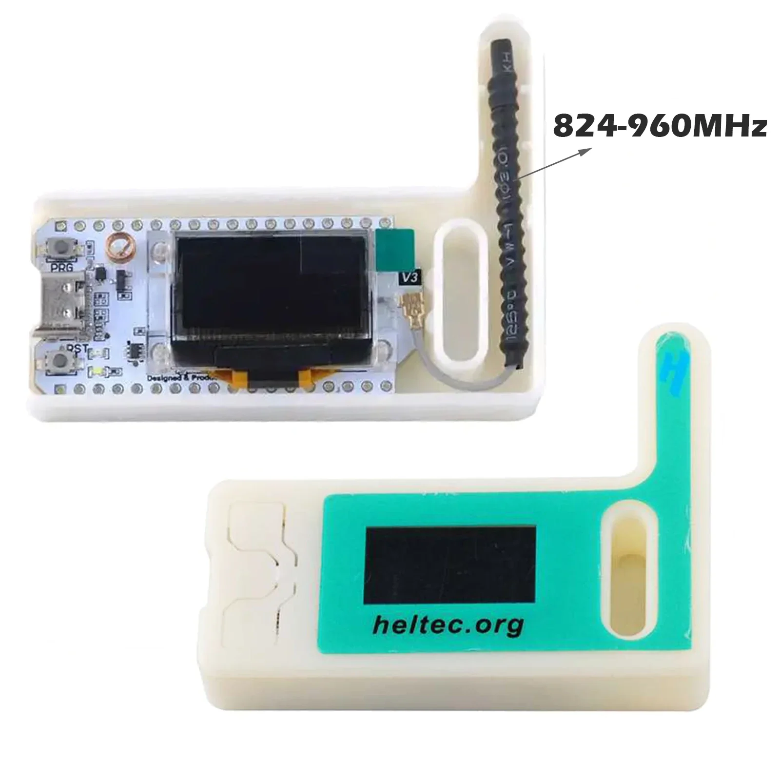 1/2 set ESP32 LoRa V3 per meshtastico Lora32 V3 0.96 Kit scheda di sviluppo display OLED WiFi SX1276 868MHz 915MHz Antenna Case