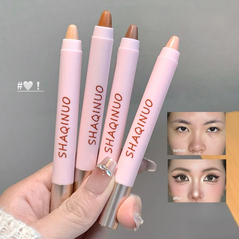 تسليط الضوء على عصا برونزر ماتي الأبيض البني الوجه اشراق تشكيل المخفي قلم رصاص مصحح الأنف الظل الكنتوري مستحضرات التجميل