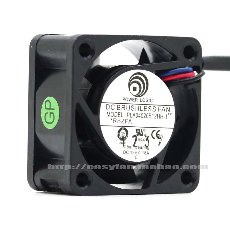 JFG For POWER LOGIC PLA04020B12HH-1 4CM 12V 0.18A Double Ball Bearing Cooling Fan