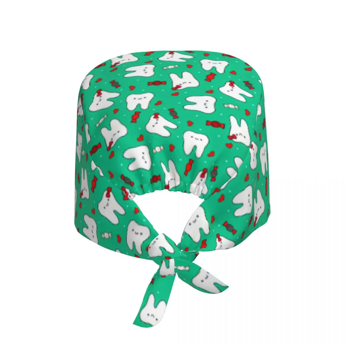 مخصص سعيد الأسنان والحلوى قبعة العمل القبعات الجراحية النساء الرجال طبيب الأسنان غرفة العمليات قبعة قبعة التمريض مختبر يعمل قبعة