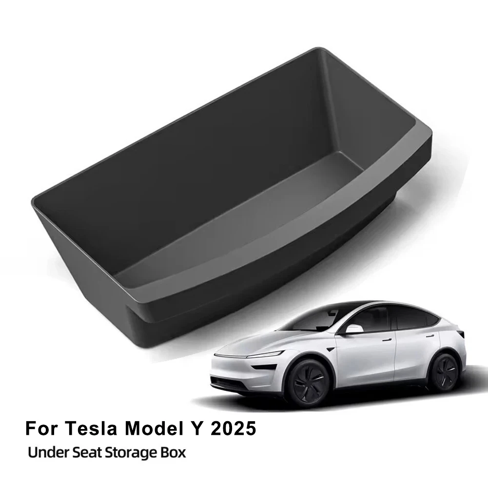 

Under Seat Storage Box For Tesla New Model Y 2025 Juniper Launch Car Seat Organizer Vehicle Underseat Drawer Tray Accessories