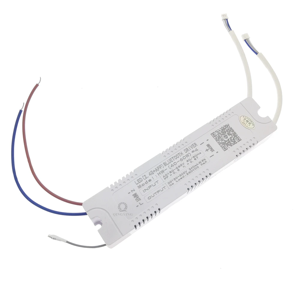 Transformador de iluminação LED Driver para candelabro, escurecimento e fita mutável de cor, aplicativo e controle remoto, 40-60W x 4, 240W, 2.4G