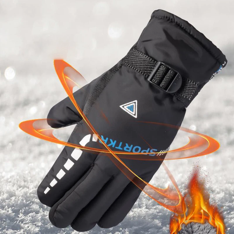 Inverno luvas de ciclismo à prova dwaterproof água antiderrapante esportes ao ar livre esqui ciclismo motocycle luvas quentes unisex equipamentos moto acessórios