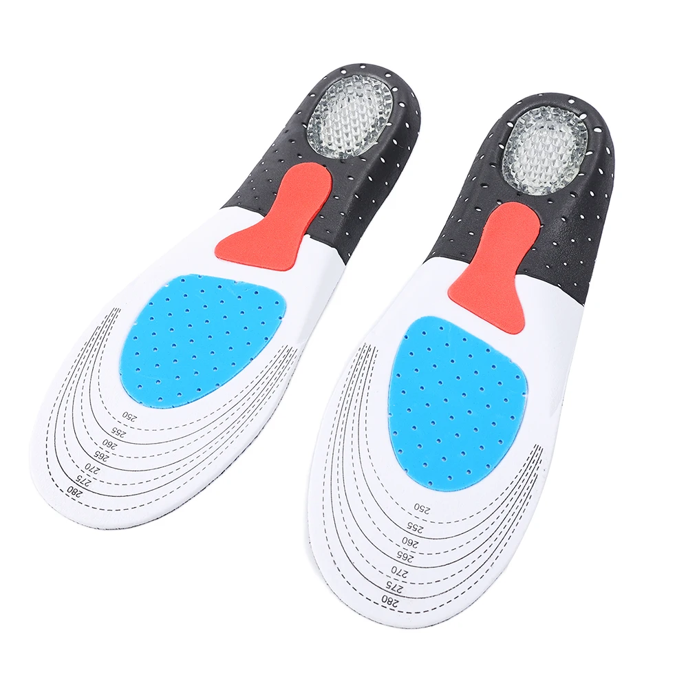 Cuttable Silicone Insoles for Shoe Men Women Orthotic Arch Support Sport Shoe Pad Soft Running Insert Cushion Memory Foam Insole