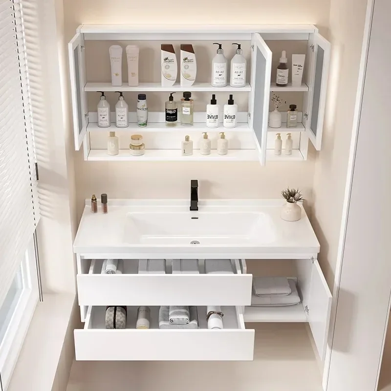#Aesthetic Faucet Bathroom Cabinet Desk Unique Sink Dresser Drawer Sink Shelves Bathroom Cabinet Modern Tocador Trendy Furniture