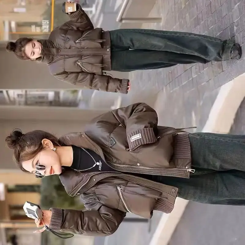 Detachable Down Cotton-Padded Jacket Keep Warm New High-Grade Coat Girl Pie Overcomes Winter Thicken Overcoat