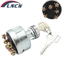 Motorcycle Ignition Starter Key Switch 4 Position 6 Terminal 2 Keys Ignition Lock Cylinder Switchs For Hitachi Excavator EX200-1