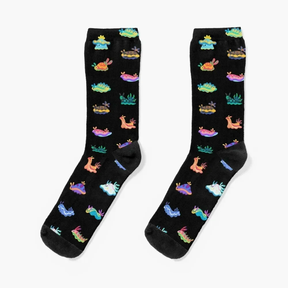 Sea slug - black Socks custom sports colored Designer Man Socks Women's