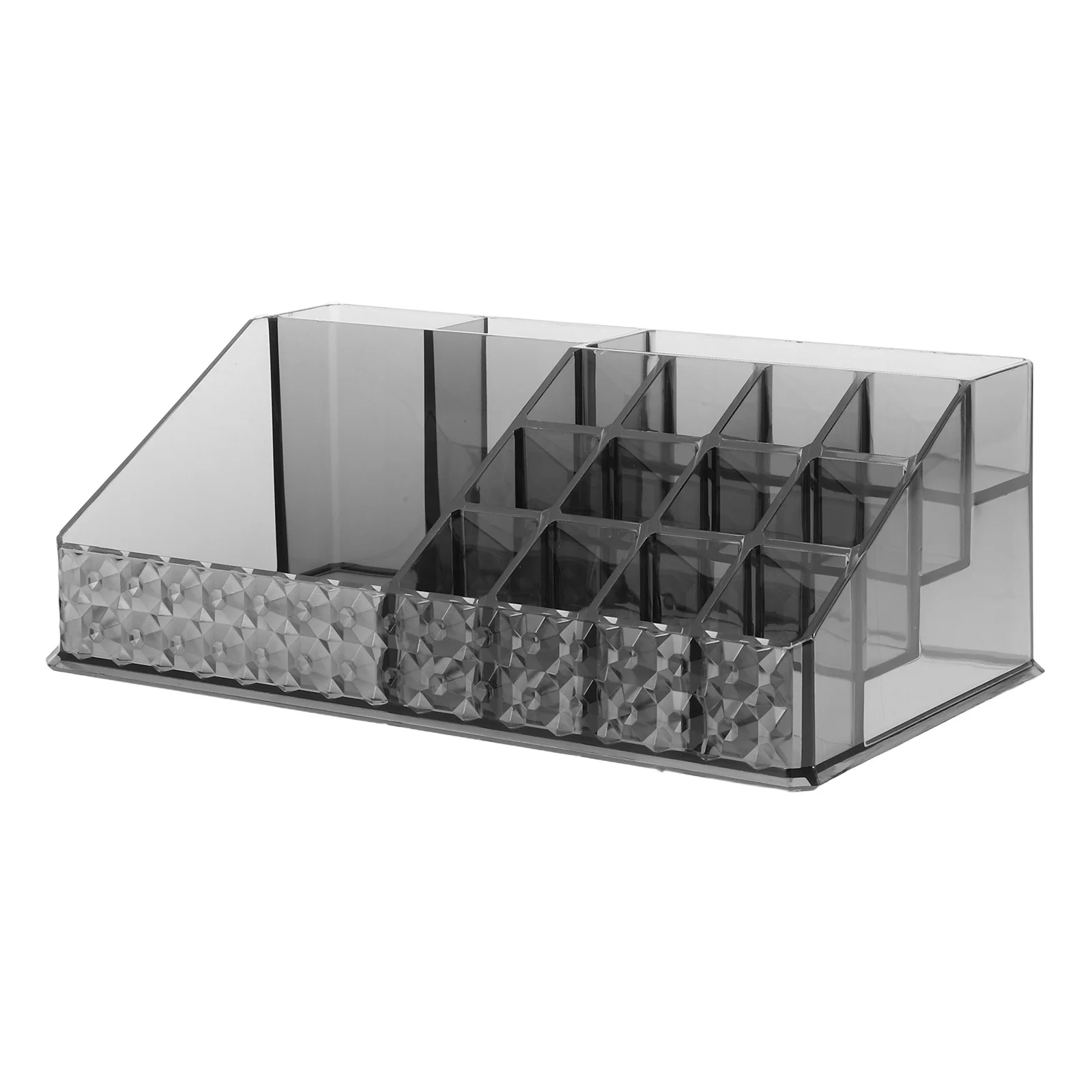 

Makeup Cotton Organizer Box Transparent Black Acrylic Vanity Storage Container For Cotton Pads Swabs Lipstick Skincare