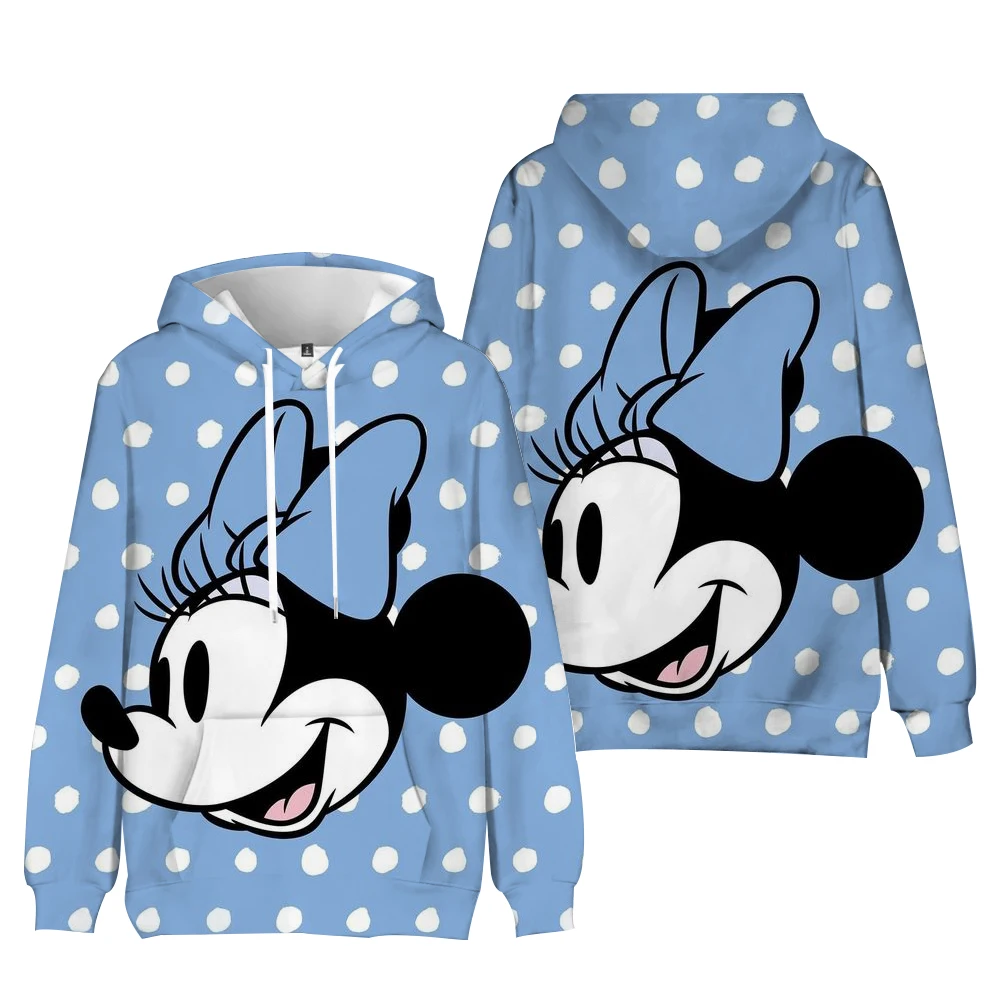 Autumn Mickey Mouse Printed Hoodie Women Fashion Korean Hooded Sweatshirts Woman Y2K Streetwear Loose Hoodies