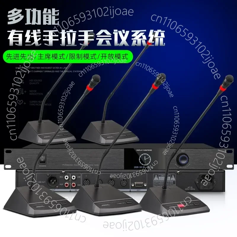 Wired Hand in Hand Conference System Discussion Engineering Gooseneck Desktop Microphone Chair Representative