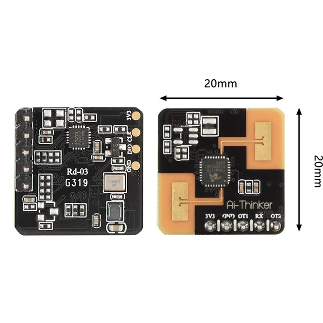 10 sztuk/1 szt. Rd-03 24G czujnik radarowy ludzkie ciało mikro moduł wykrywania ruchu ISM pasmo radiowe UART płyta interfejsu antena