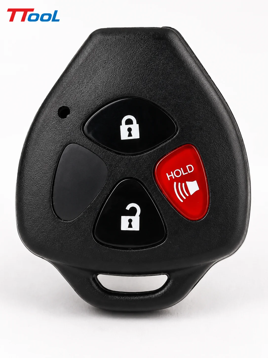 3 Button Remote Key Shell Case for Toyota Triangular 4Runner Matrix RAV4 Key Fob Housing Replacement Shell Only No Electronics