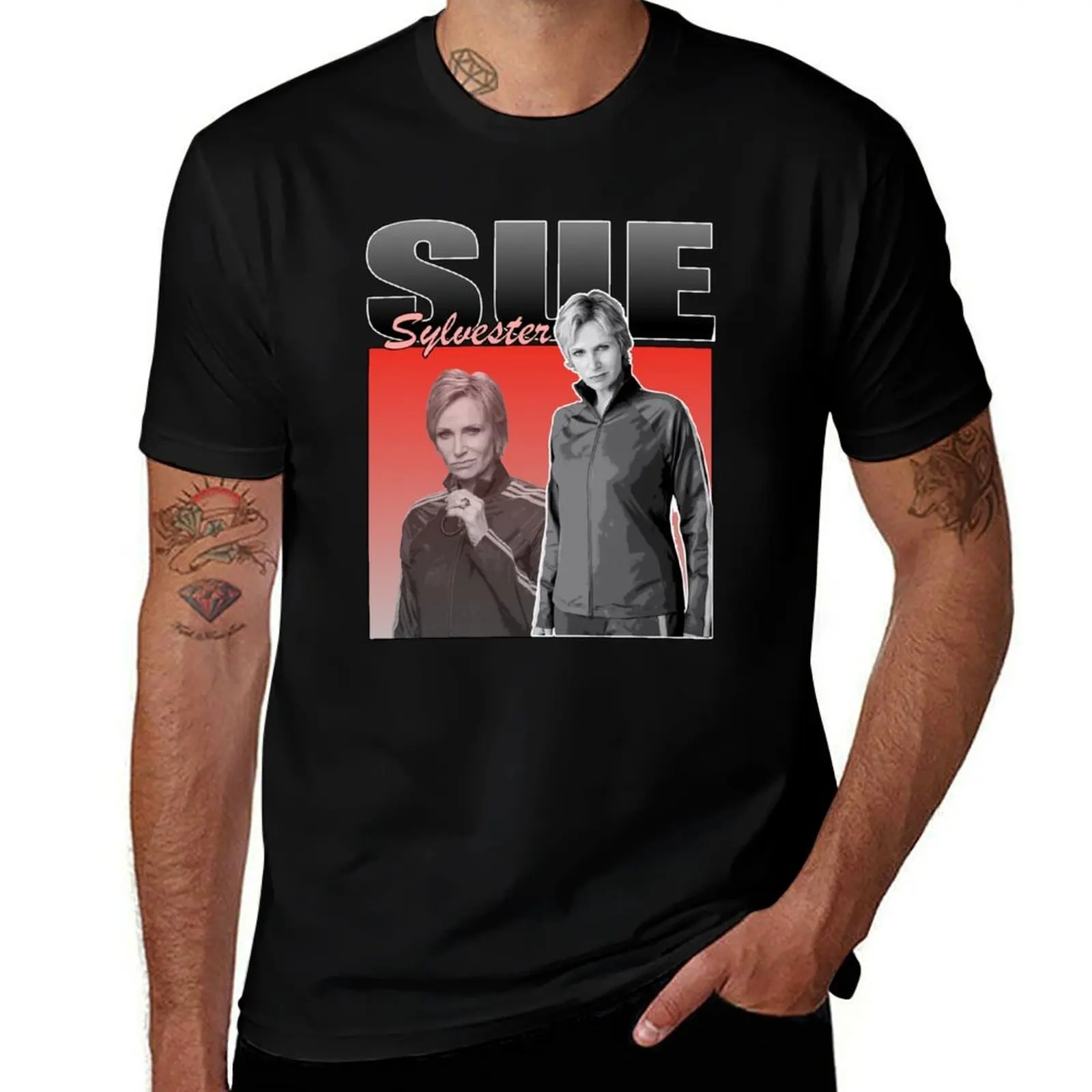 

Sue Sylvester Glee TV Show Retro Vintage Design T-Shirt Breathable Sportswear T-Shirt for Men
