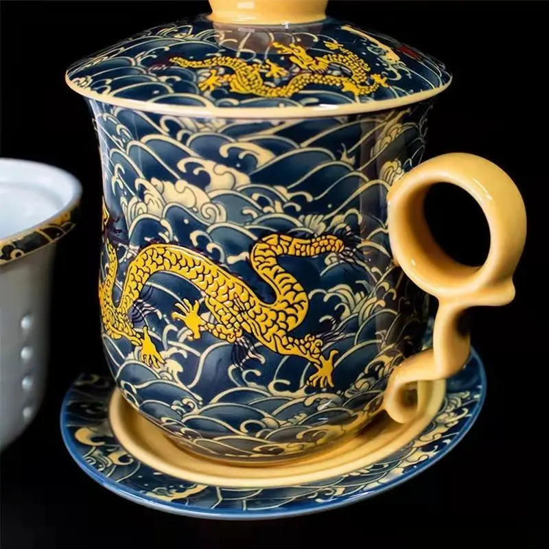 Dragon patterned cup