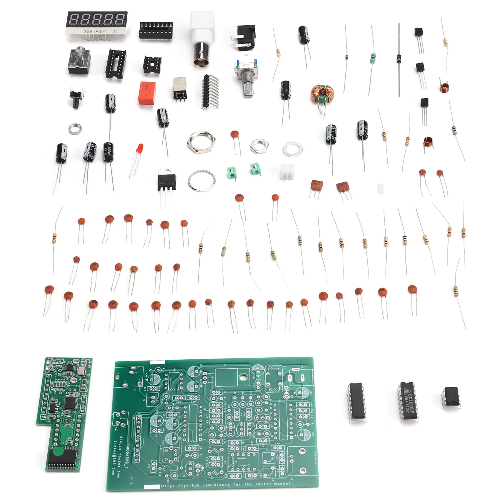 [For Wholesaler]FM AM Radio Receiver FM Broadcast Aviation Band PLL Receive DIY Kit 118-136M 88-108M Digital Display