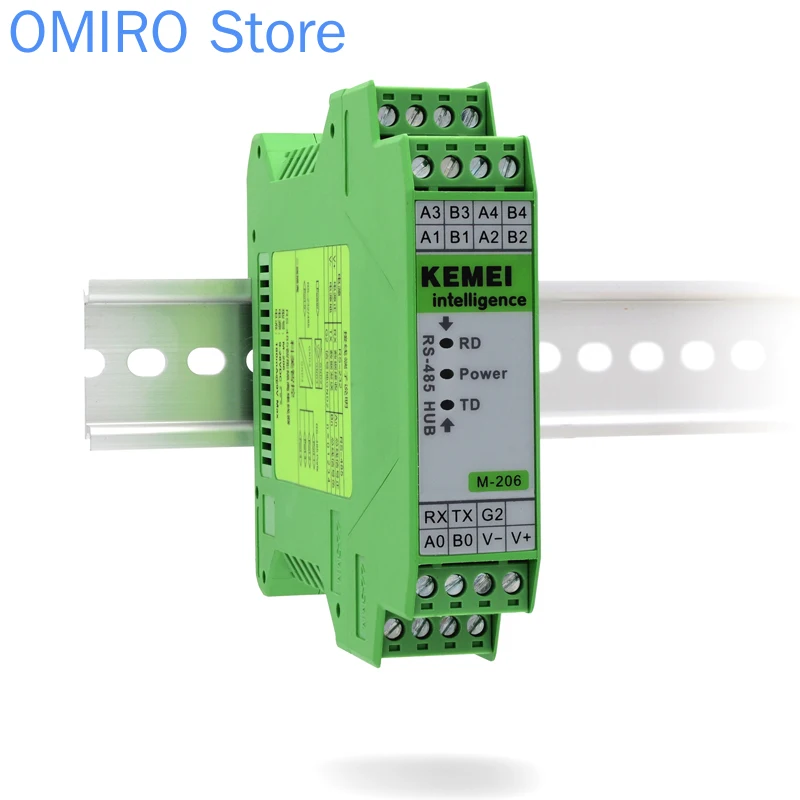 RS485 Hub Sharer 4-port Hub1 Split 4-way RS232 / RS485 Converter Photoelectric Isolation Module