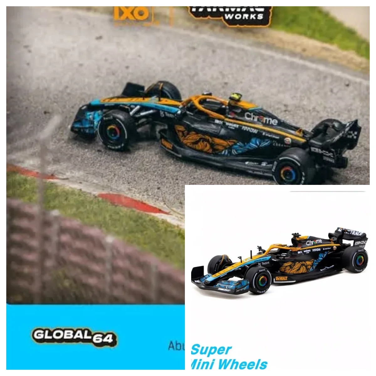 MCL36 ABU DHABI GRAND PRIX 2022 LANDO NORRIS 1:64 TARMAC WORKS Model Car Diecast Collection Limited Edition Hobby Toys