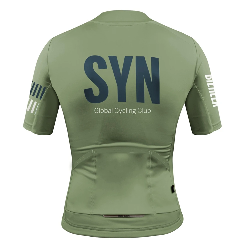 Nato verso il sole-SYN donna Aero Light Green leggero maglia da ciclismo manica corta Top