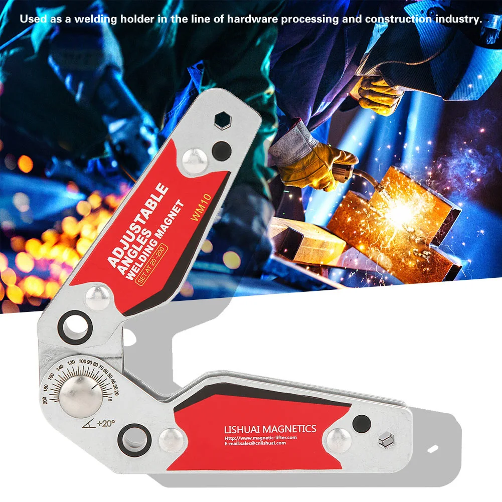 

20°-200° Adjustable Angles Welding Magnet Magnetic Welding Holder Welder Tool Accessories