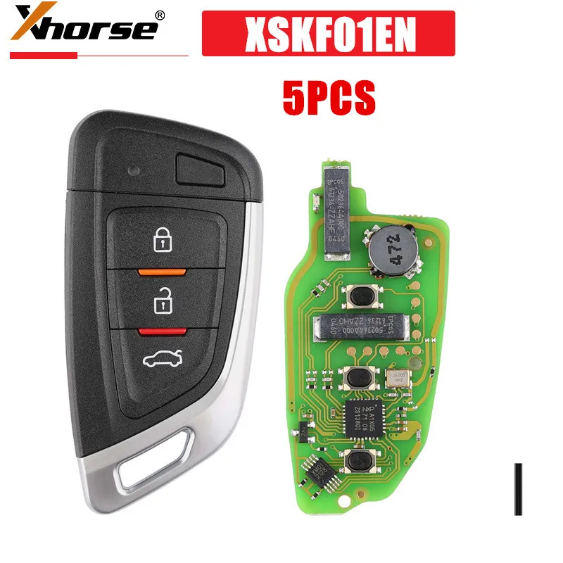 5PCS/LOT Xhorse XSKF01EN Universal Smart Proximity Flip Type Key for VVDI2/VVDI Mini Key Tool/ VVDI2