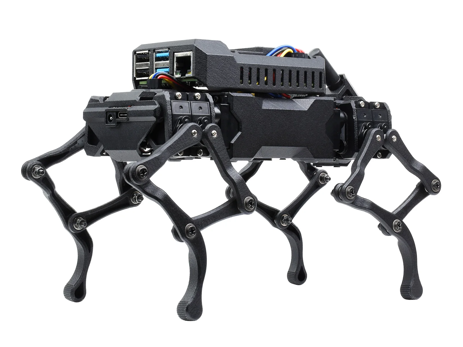 WAVEGO, 12-DOF Bionic Dog-Like Robot, Open Source for ESP32 And PI4B, Facial Recognition Motion Detection Color Tracking,