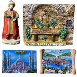 Turkey Fridge Stickers Fethiye Gallopoli Bodrum Antalya Side Blue Mosque Travelling Souvenirs Osman I Fridge Magnets Gifts