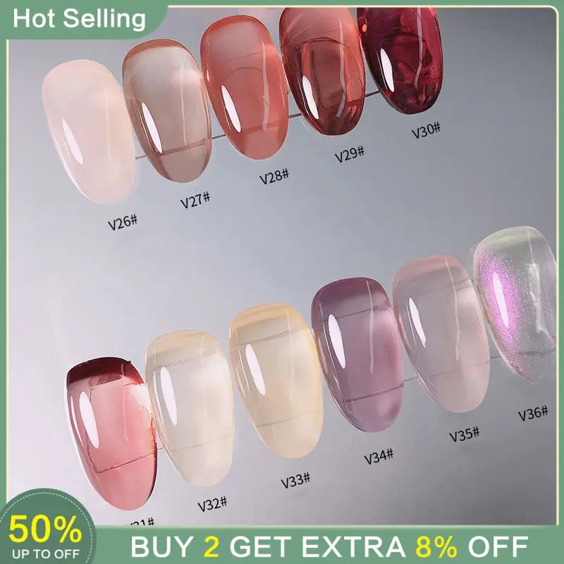 Crystal Jelly Nail Polish Gel Nail Varnish 36 Colors Nail Art Design Manicure Colorful Gel Nail Polish Nails 15ml