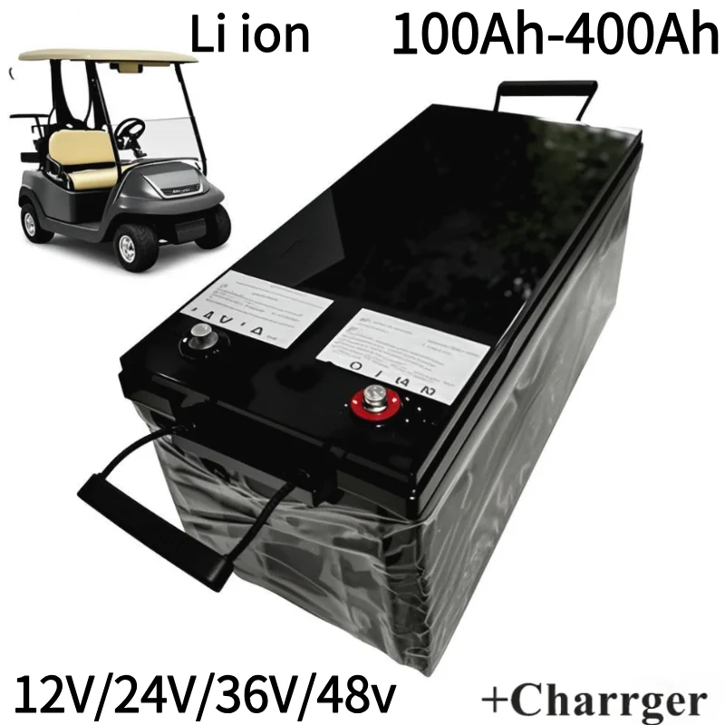 

12V 24V 36V 48V 100AH 150Ah 200AH 300Ah 400Ah li ion lithium battery bluetooth BMS APP for solar inverter EV Fishing boat