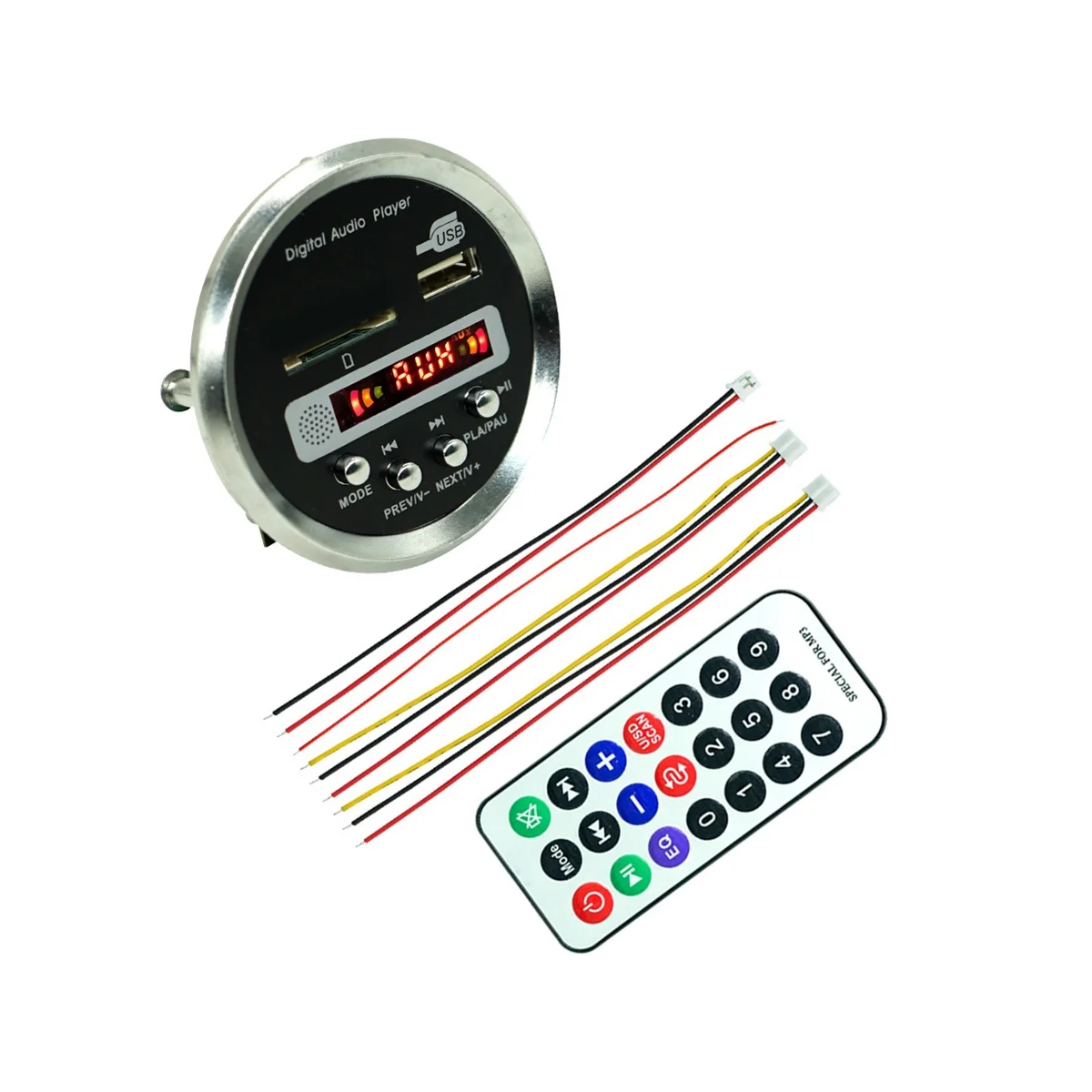 Bluetoothアンプ付きカーmp3プレーヤー、USB FMデコーダーボード、A57G-JQ-D122BT、5.0