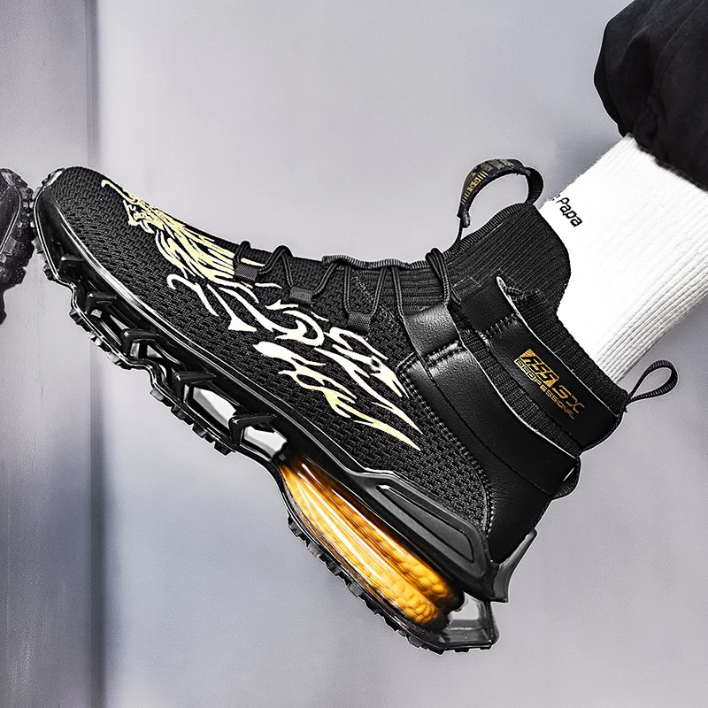 

Мужские спортивные кроссовки, зимние высокие кроссовки, модные амортизирующие кроссовки с подошвой