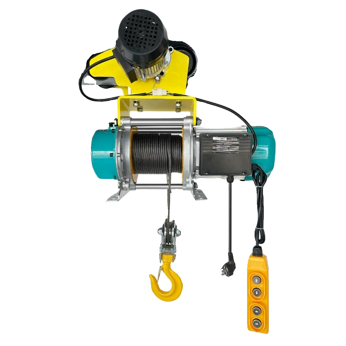 

One-piece hoist 220v small hoist crane with sports car driving 380v electric hoist remote control lift