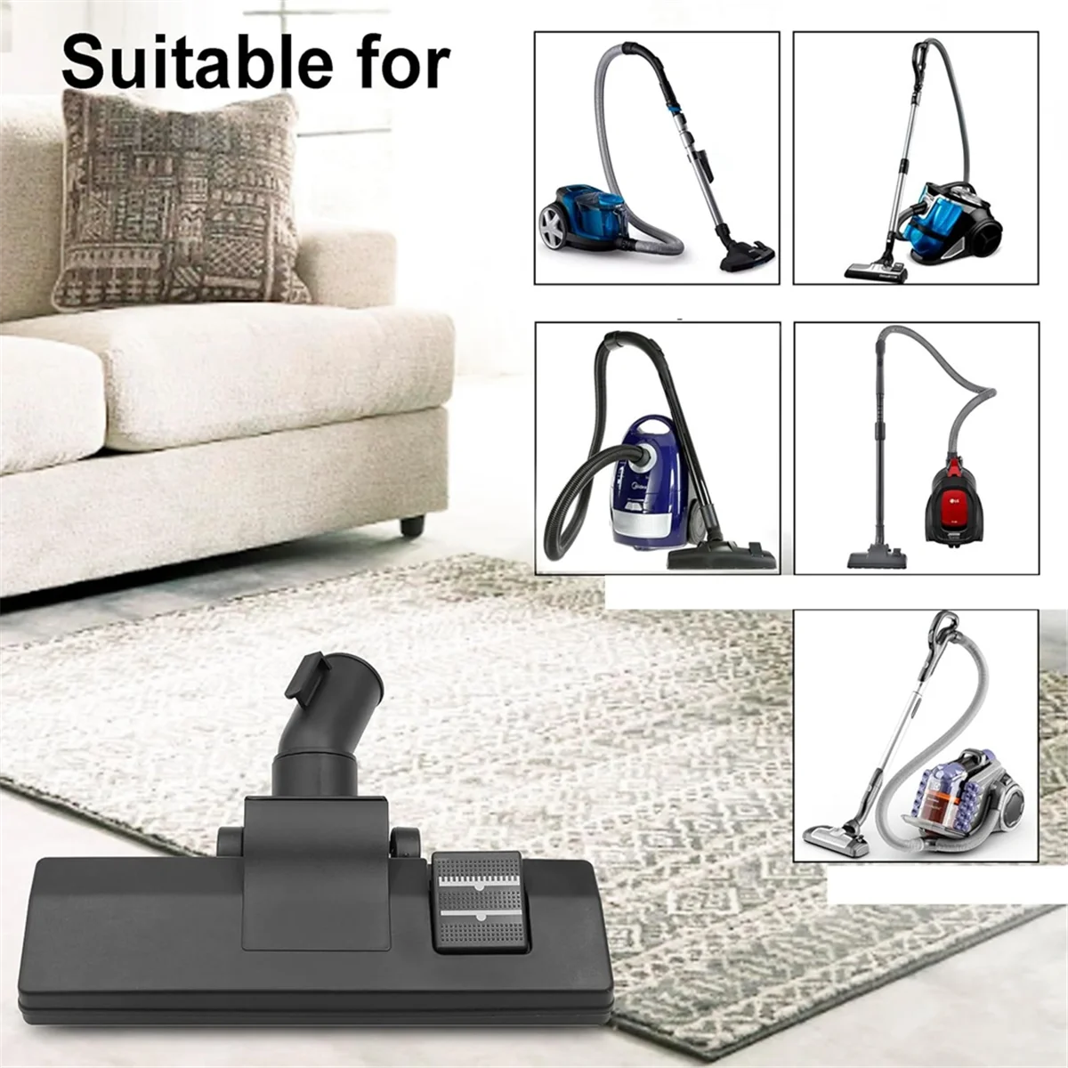 Универсальная щетка для пылесоса, комбинированная щетка 32 мм/35 мм, аксессуары для пылесосов, насадка для пылесоса