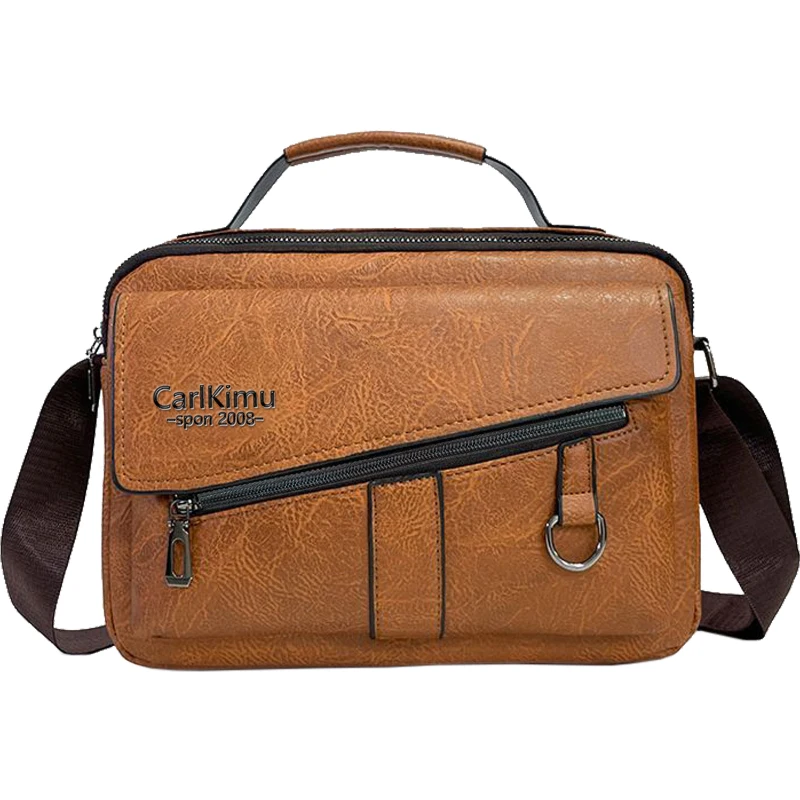 Hochkapazitäts-Business-Aktentasche, Herren PU-Leder Laptop-Umhängetasche mit Verstellbarem Gurt für Alle Gelegenheiten – Detail 7