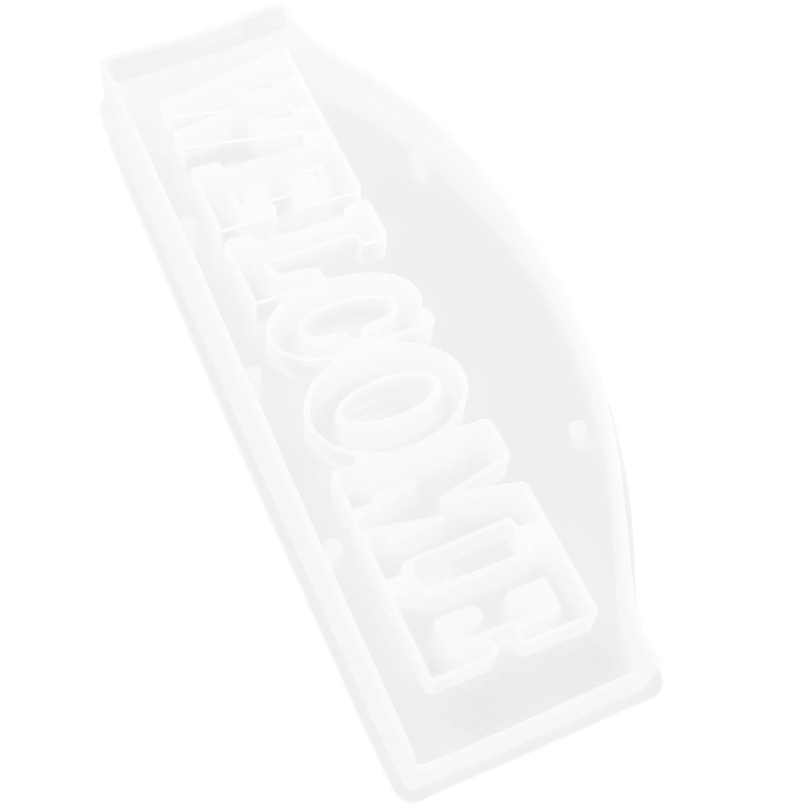 

Добро пожаловать эпоксидная силиконовая форма, износостойкая DIY ремесленная поставка для домашнего декора ручной работы, настольное украшение, знак приветствия, литейная форма