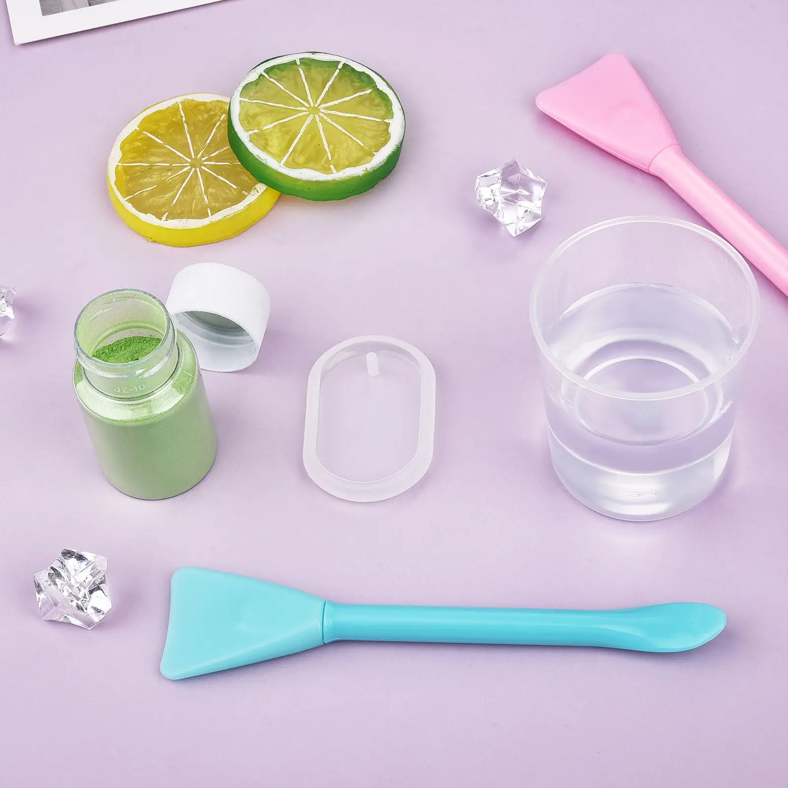 Multifunction Stirring Brush Soft Silicone Brush Powder Spoon Epoxy Resin Tools For DIY Resin Mold Easy To Clean Glue DIY Crafts