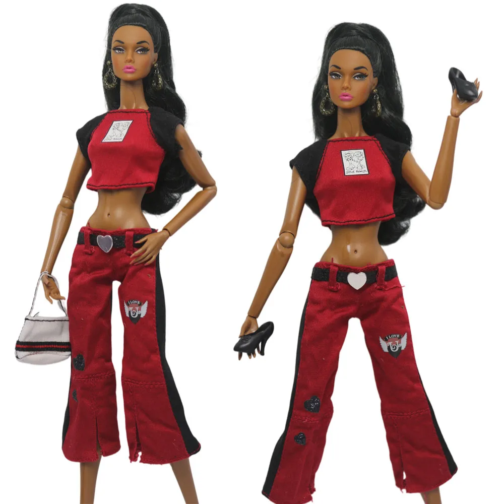 1 Set Puppenkleidung im Maßstab 1:6, Kleid-Outfit für 11,5 Zoll (30 cm) Puppen, viele Stile zur Auswahl, Geschenke für Mädchen, Puppenzubehör # 36 – Detail 14