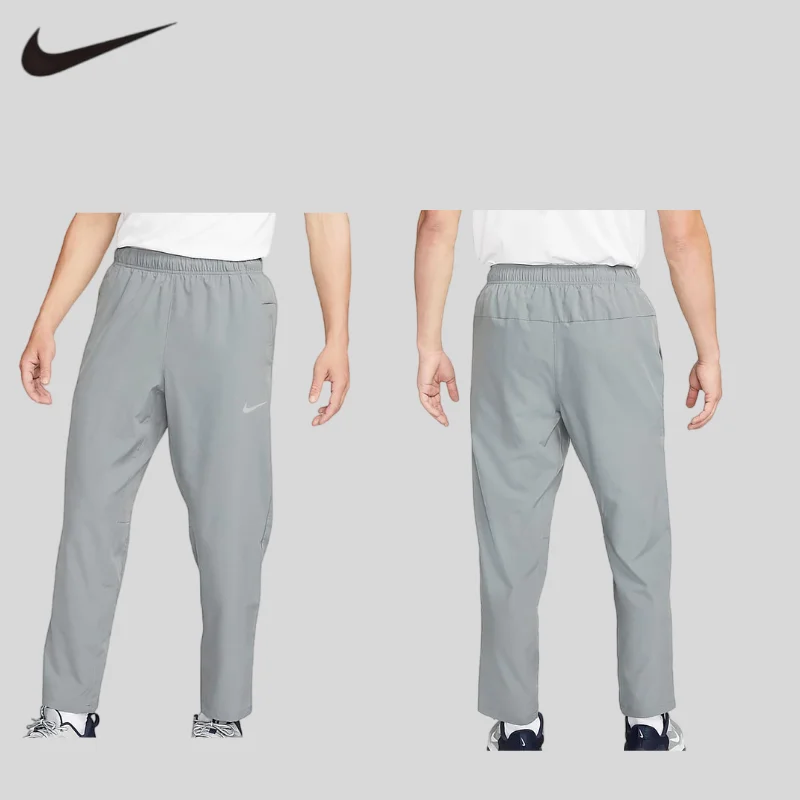 Nike DRI-FIT Pantalones rectos holgados para hombre, pantalones deportivos, pantalones de yoga ligeros y transpirables FB7491-084 + FB7491-084