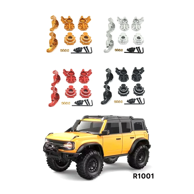 Pieza de actualización de coche RC, Kit de copa de dirección de eje delantero C para TRAXXAS 1/10 TRX4 HUANGBO 1/10 R1001 R1002 R1003, piezas de mejora de coche RC, rojo