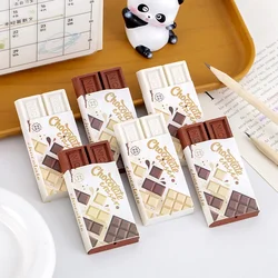 5PCS Creative Black and White Chocolate Erasers for Students Christmas Prizes Souvenirs  Cute Stationery