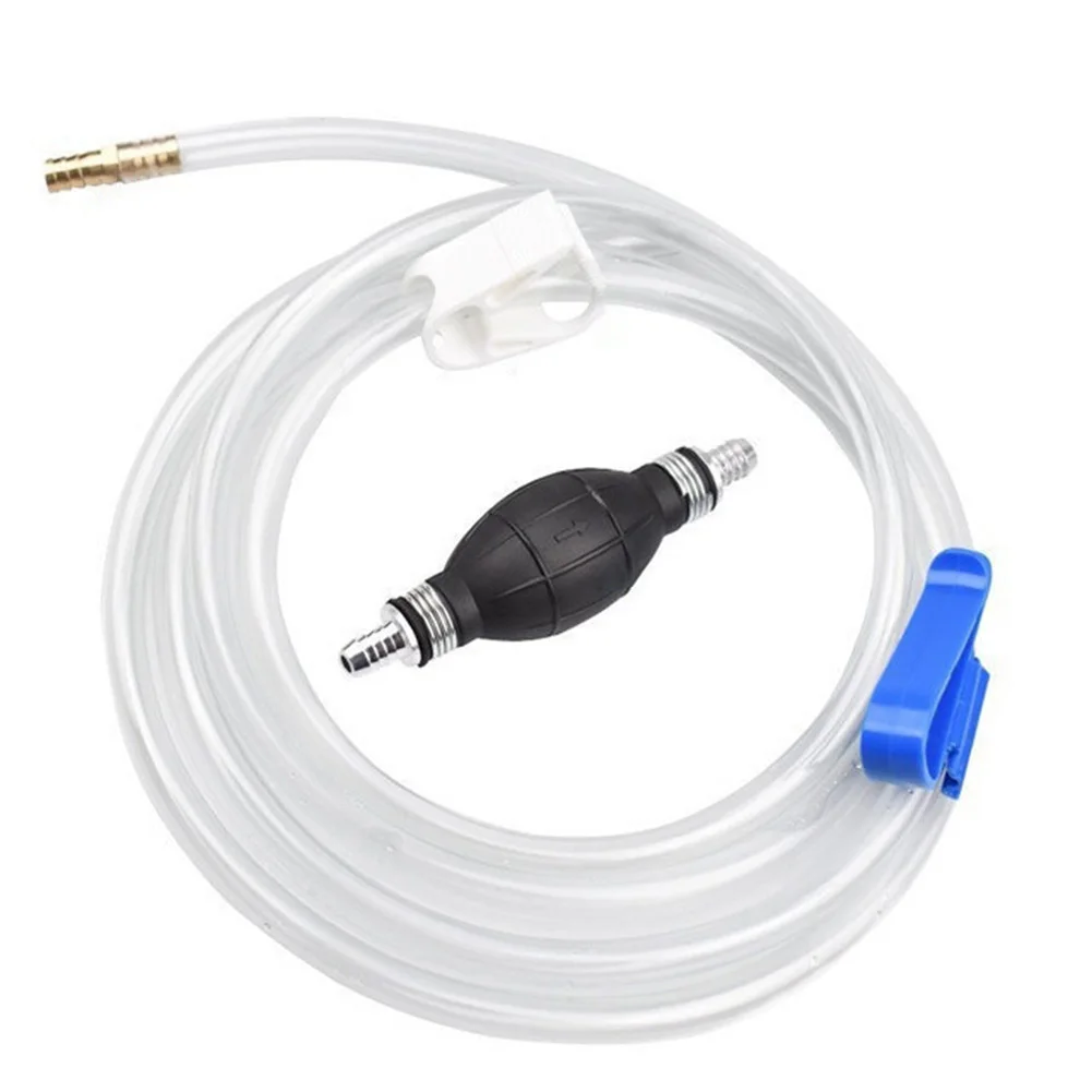 Rubber Bulb Siphon Pump Manual Oil Extractor For Fuel Water Tank Drainage Hose Kit