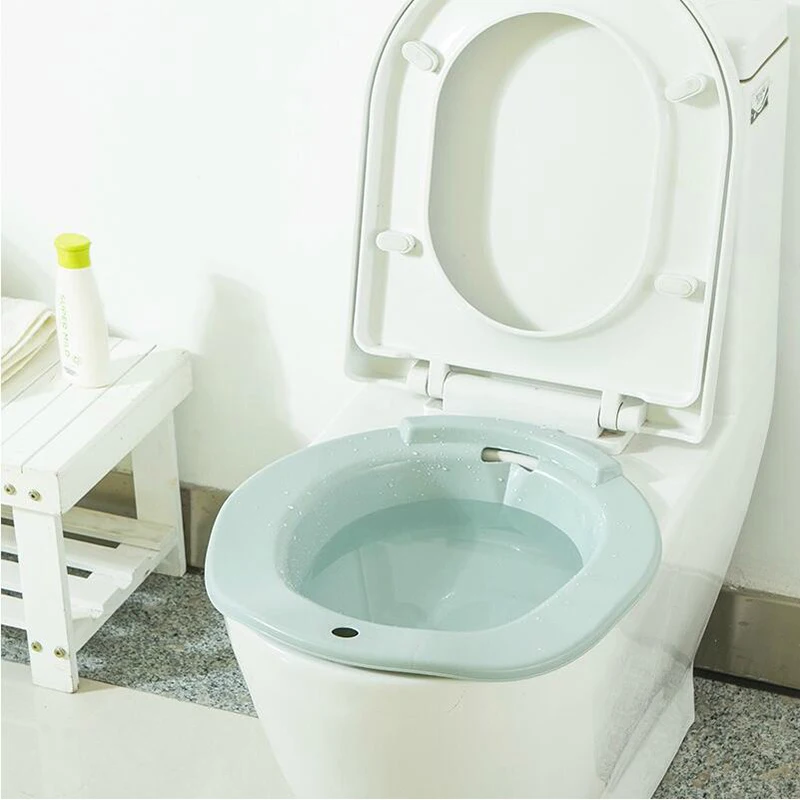 1Pc Durable Over Elderly Postpartum Hemorrhoids Patient Toilet Tub Hip Basin Random Color